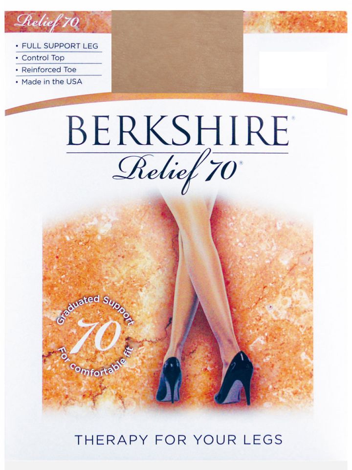 Berkshire Silky Extra Wear Control Top Pantyhose Reinforced Toe