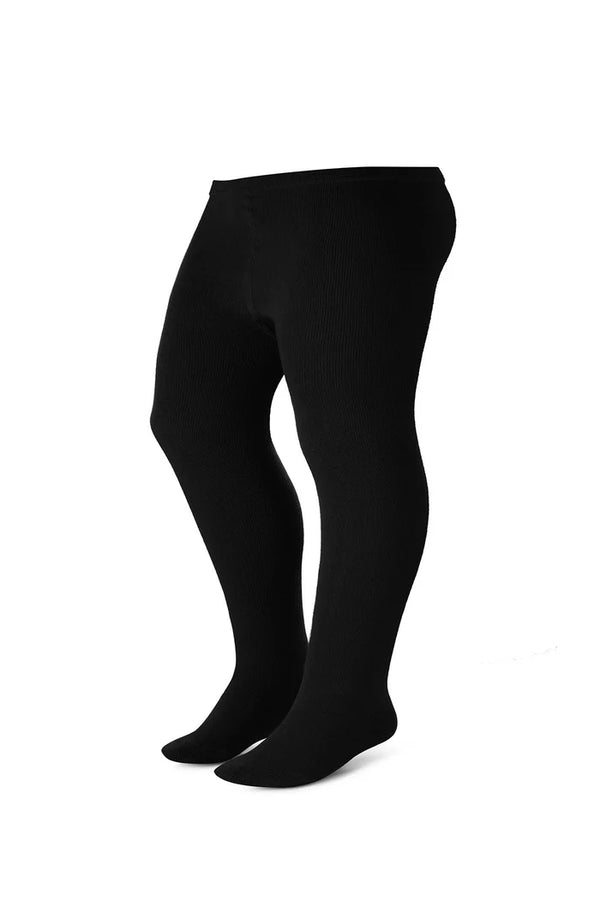 WIDE_HUSKY_BLACK_COTTON_FLAT_TIGHTS_ZUBII_HOSIERAMA