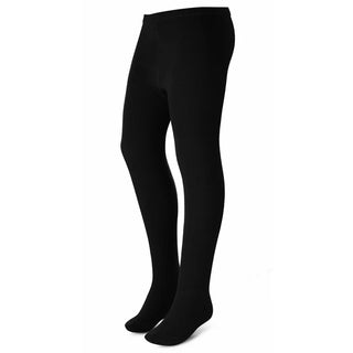 MEMOI_110_COTTON_FLAT_GIRLS_TIGHTS_BLACK_WHITE_GREY