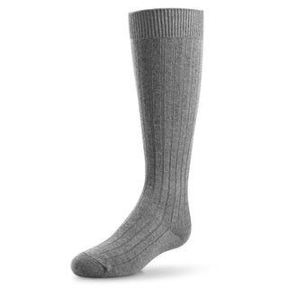 Buy grey-287 Zubii Ribbed Knee Socks-140