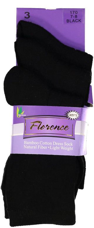 FLORENCE_BAMBOO_COTTON_DRES_SOCK_BOYS_3_PACK_BLACK_SOCKS