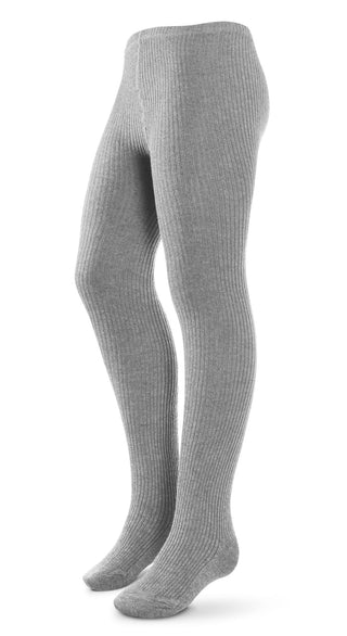 Buy grey-286 Zubii Tights Cotton Thin Ribbed-150