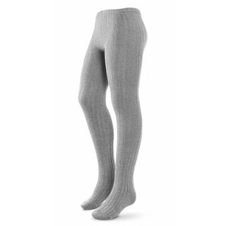 Buy grey-286 Zubii Cotton Ribbed Tights-170