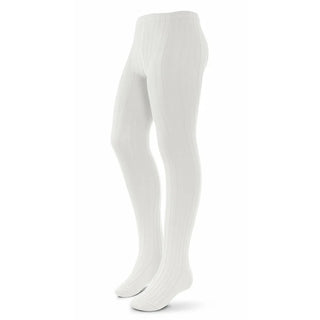 Buy white-5 Zubii Cotton Ribbed Tights-170