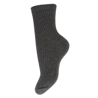 Buy charcoal-288 Zubii Thin Ribbed Sock-152