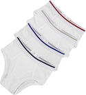 All Navy Boys White Colored Rim Briefs 4 Pack