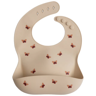 Buy butterflies Mushie Silicone Bib