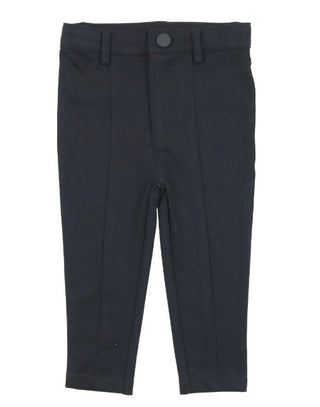 Buy navy Lil Legs Husky Knit Pants with Seams