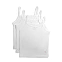 Feathers Girls Solid White Vests-F-205