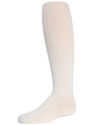 Buy ivory Memoi Ribbed Cotton Tights-MK-302