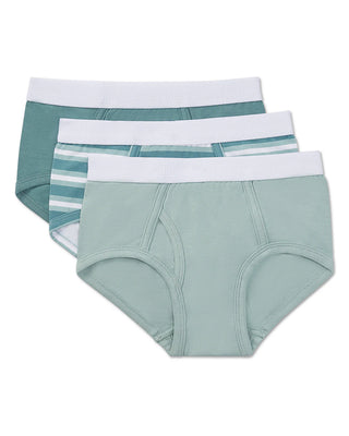 Memoi Boys 3 pair stripes multi briefs MKU1351