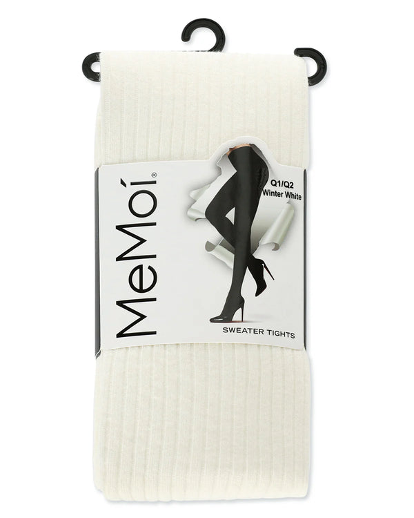 Memoi Sweater Rib Tights-MO-327