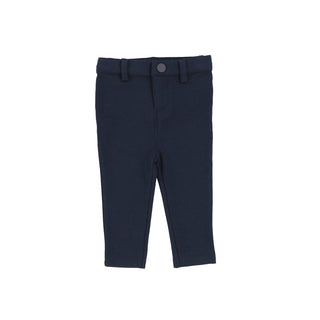 Buy navy Lil Legs Husky Knit Pants without Seams