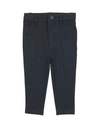 Buy navy Lil Legs Boys Knit Stretch Pants With Seams