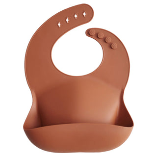 Buy clay Mushie Silicone Bib