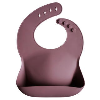 Buy dusty-rose Mushie Silicone Bib