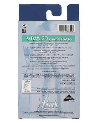 Levante Sheer Knee High 2 Pack-VIVA 20 2PK