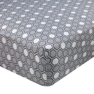 Buy grey Abstract Portable Crib Sheets-525
