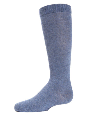 Buy light-denim Memoi Cotton Knee Socks-MK-5056