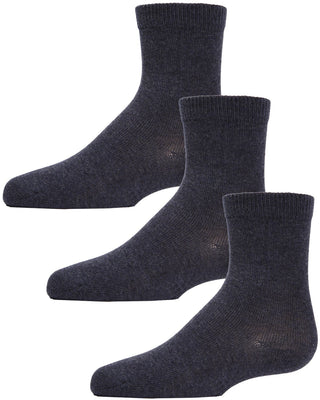 Buy denim Memoi Kid's Mid Cut Socks 3 pr Pack-MK-556