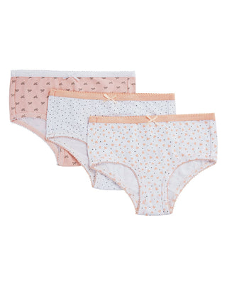 Memoi Girls Print Panty 3 Pair Pack #MKU1004