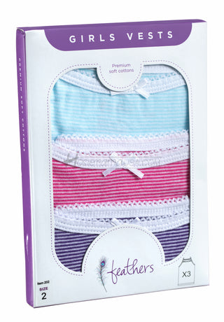 Feathers Girls Vests-F-202
