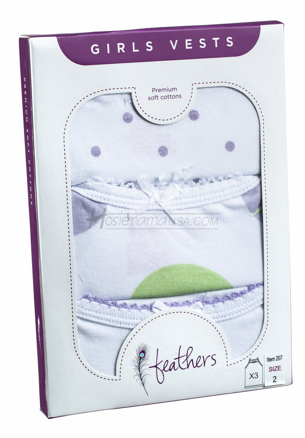 Feathers Girls Vests-F-207