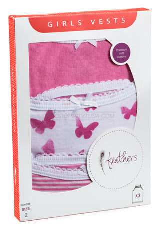 Feathers Girls Vests-F-206