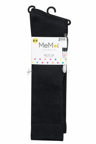 Buy light-grey Memoi Girls Pen Sock 3pr Pack-PROMO 710